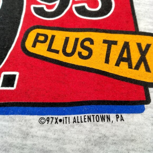 Vintage 1990s 60 Year Old Shirt Lee XL Im not 60 Im 59.95 Plus Tax Old Birthday - Picture 6 of 13